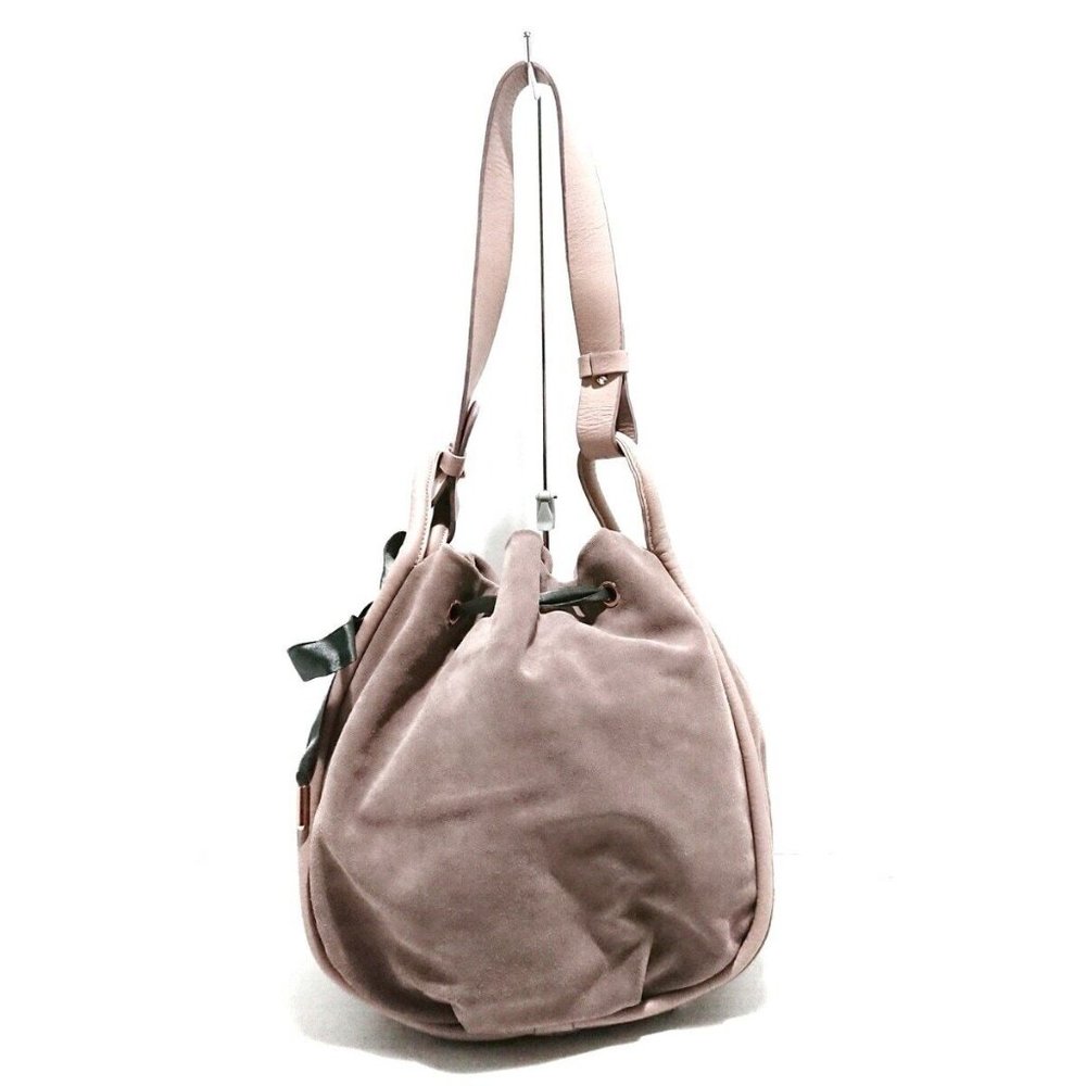 Auth repetto - Pink Beige Suede Leather Tote Bag